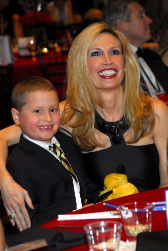Daniel and Mommy at Make-A-Wish Gala in January 2008