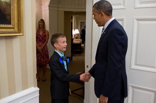 July 13th, 2012. Oval Office:  Klaus Dragon Heiman meets President Barack Obama.  A wish come true!