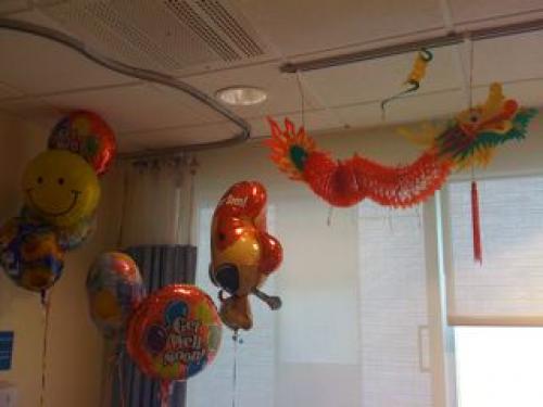 Klaus's balloon collection and a Dragon from China!