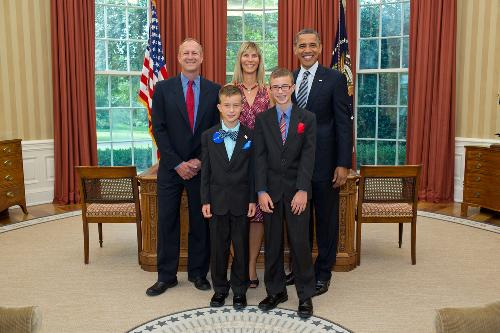July 13th, 2012 Make A Wish Trip for our son Klaus Dragon Heiman.  His wish was to President Barack Obama.