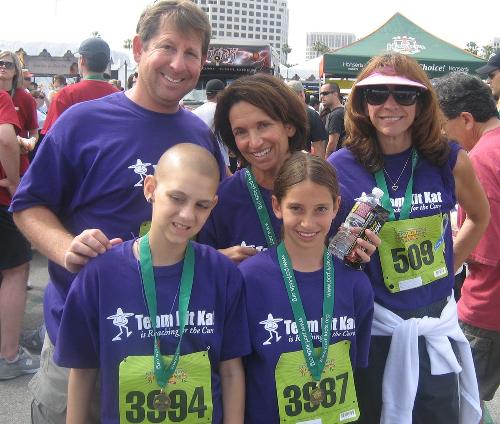 Marci and family out to help find a cure and to love on Katie