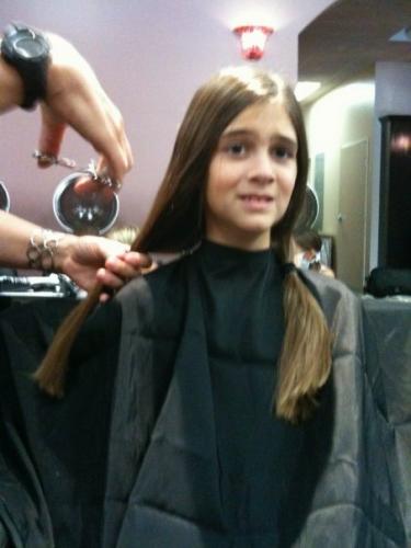 The look of fear turned into the look of relief and joy as our stylist turned Katie into America's TOP MODEL!!