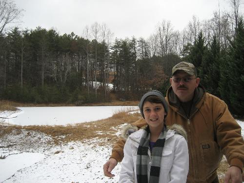 Kit Kat and Uncle Curt...Christmas in Virginia 2010.