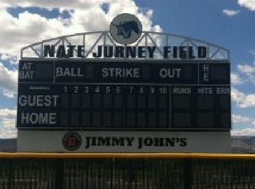 The official scoreboard at Ralston Valley. What an honor. Thank you!!!!!!!
