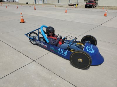 Morgan had a blast working on and driving the electrorally car this year!