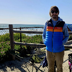 San Elijo State Beach Campground in CA w/our pug Stitch (May 2023)