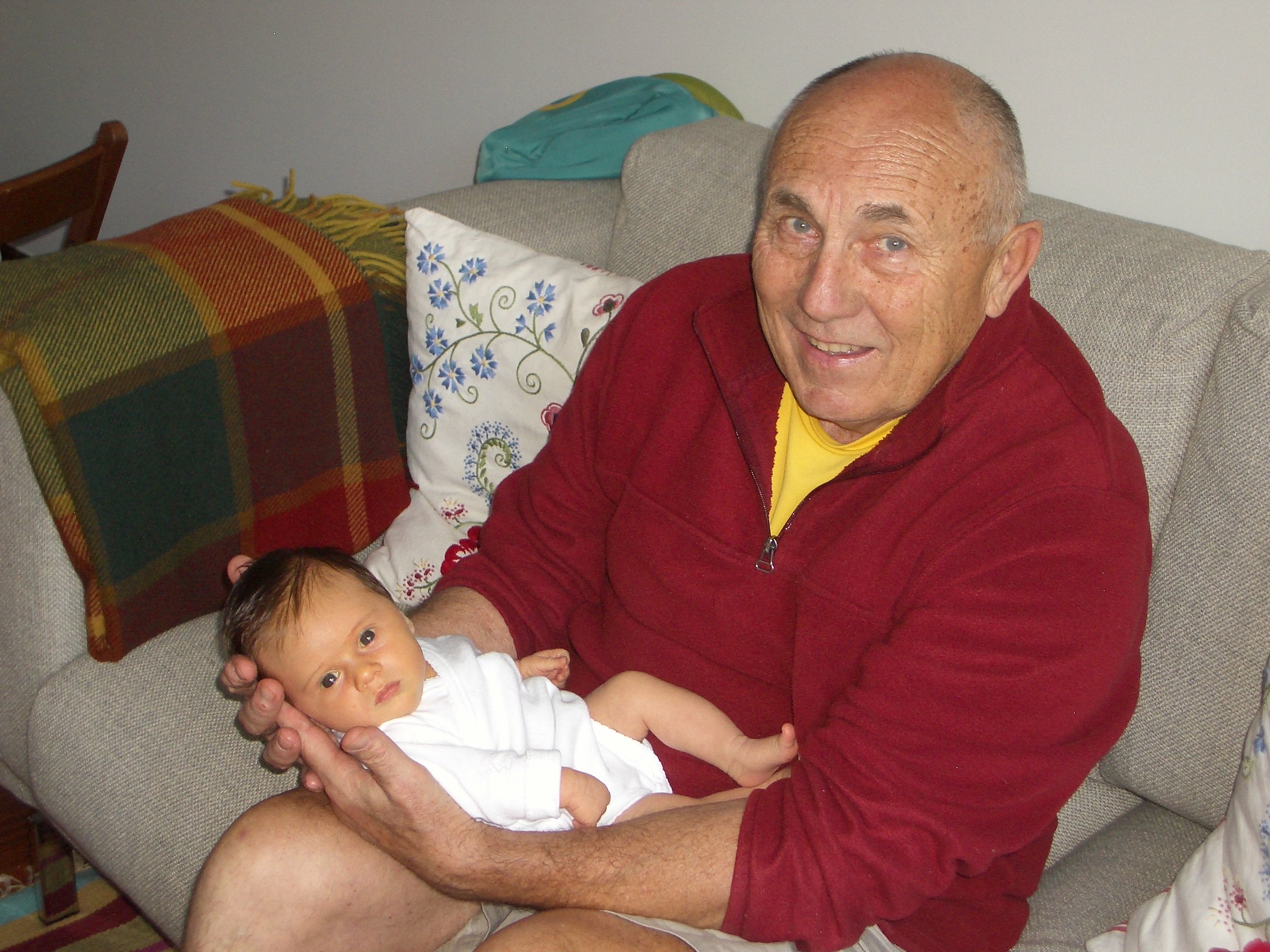 Grandpa John with Libe, May 2016