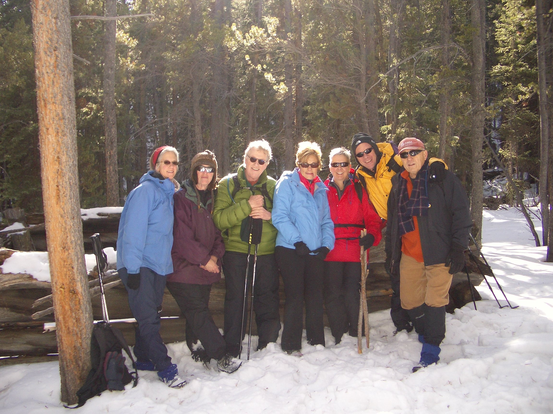 Burning Bear Trail--Beth, Lea Anne, Alan, Judy, Gretchen, Joe, John--January 2012