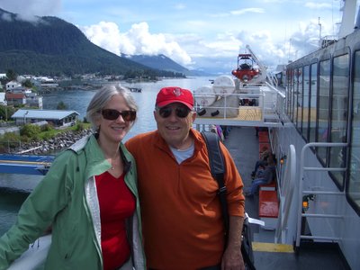 August 2015--Boarding the ferry from Wrangell to Petersburg, Alaska