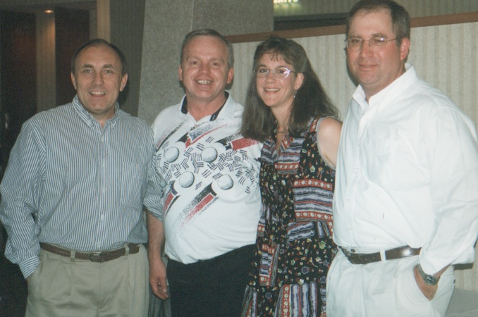 Merrill Friends--John, Brent Page, Beth, Steve Erickson