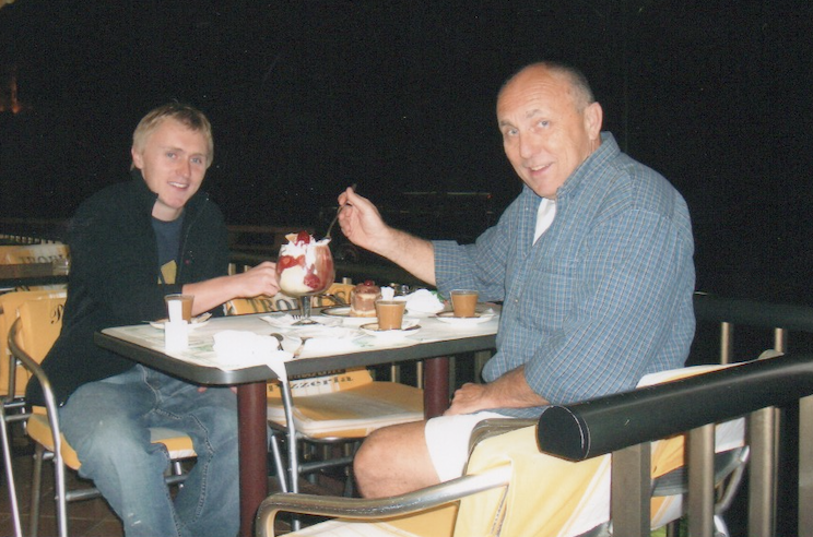 Ian & John--near Girona, Spain--October 2005