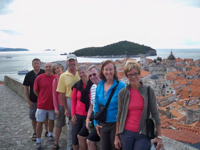 September 2010--Greg, John, Beth Joe, Gretchen, Alan, Lea Anne & Judy, on our tour of the wall of Dubrovnik