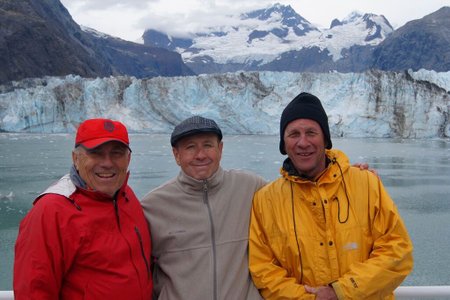 August 2015--John, Greg & Joe in Glacier Bay National Park, Alaska