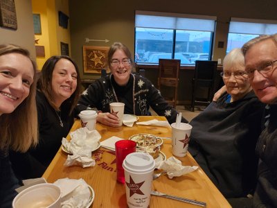 Dave&#x20;took&#x20;Donnis,&#x20;Gwen,&#x20;Heather&#x20;and&#x20;Kelli&#x20;out&#x20;for&#x20;a&#x20;little&#x20;holiday&#x20;coffee.