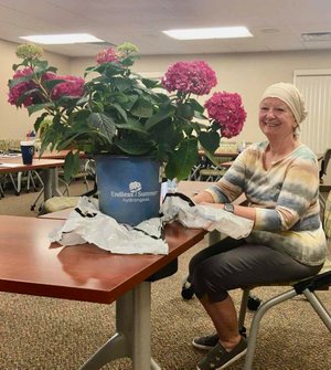 Moms&#x20;final&#x20;day&#x20;in&#x20;the&#x20;office,&#x20;her&#x20;co&#x20;workers&#x20;surprised&#x20;her&#x20;with&#x20;this&#x20;beautiful&#x20;hydrangea&#x21;