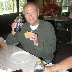 Dad with Pepsi and Jimmy Johns