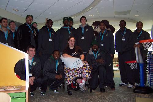 While in the hospital I got to meet the UNCC 49ers!. . .