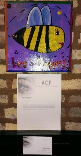 Maya's painting at the Arts of Courage event in Chicago!