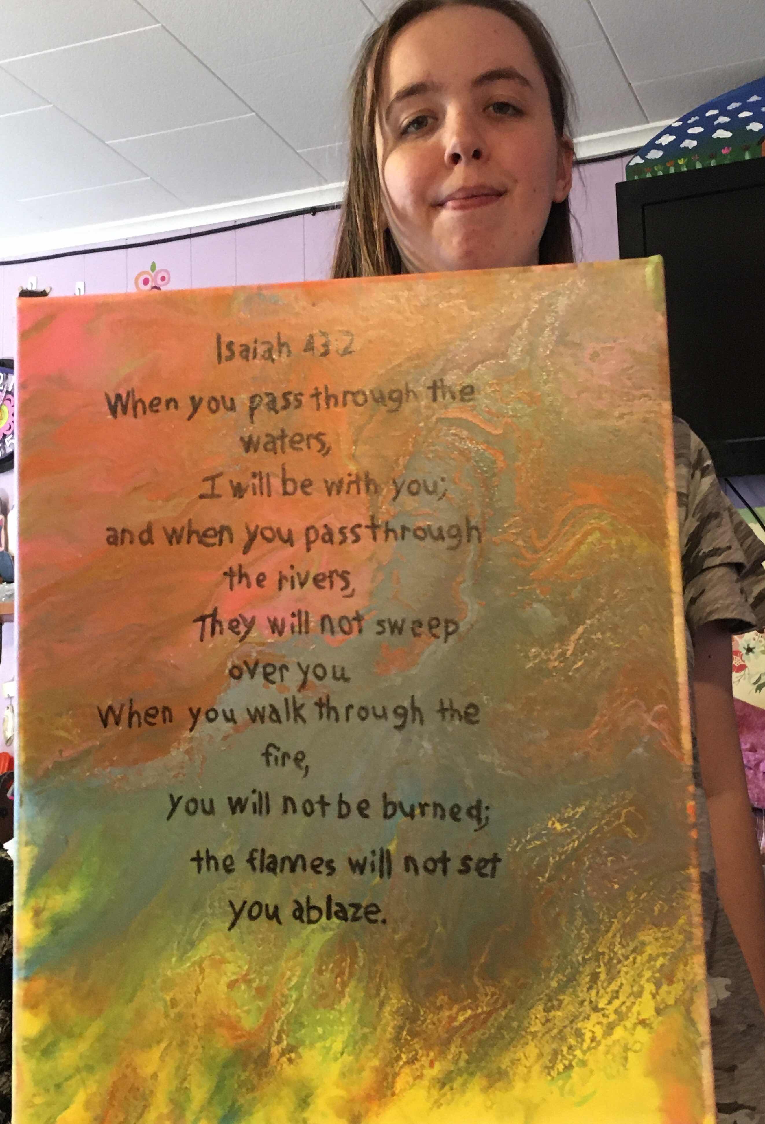 Emily’s Pour Painting