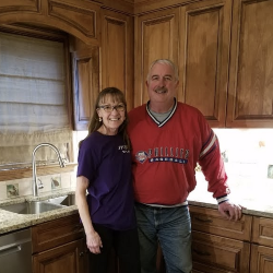 
They survived a kitchen renovation!  Karen and Mark in December 2020