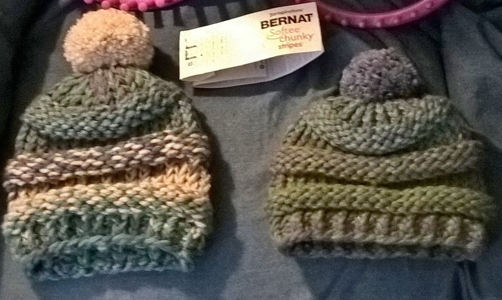 Two hats I recently made.