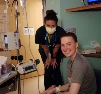 Lance and Skyler. Skyler just completed nursing school at UT and also worked at the clinic while completing her degree. She's awesome and Lance loves her. She is now a nurse on 4 North @ Dell Children's hospital.