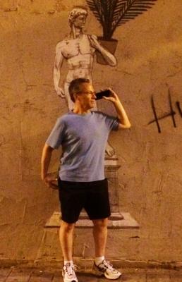 This is from Barcelona, last summer.  A model of fitness!