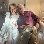 John and granddaughter Haley - Thanksgiving 2023