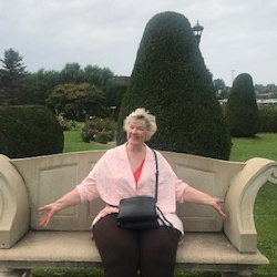 As she said "A bench fit for a Queen!"