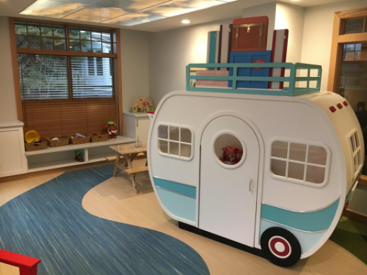 New playroom—it was all camping themed!