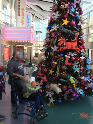 The amazing Christmas tree at children’s 