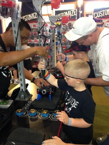 The boys went to Ridemakerz to build the remote control car of their dreams!