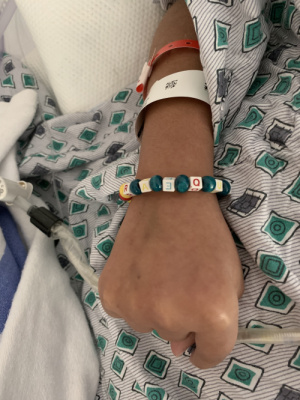 A bracelet from his classmate and her family