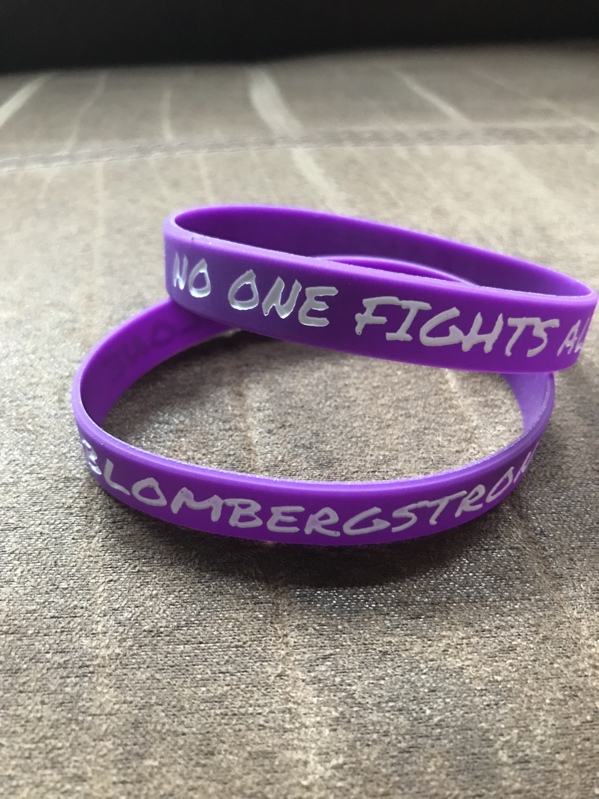 Contact us if you would like to order a $5 arm band to support Jerry & Jennifer.
