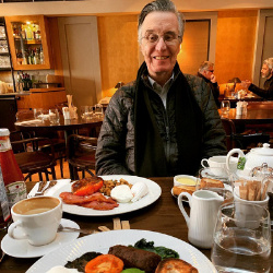 Our full Englishman has a Full English Breakfast Jan 23 in Hampstead, London.