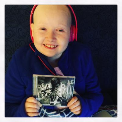 Maya received an autographed Justin Bieber CD!!  Made her year!