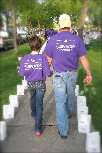 Relay For Life 2008 Nicolette and her dad