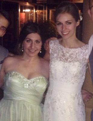 Got my bridesmaid game on with my best friend of 13 years, Kaitlin, at her wedding 9/6/14