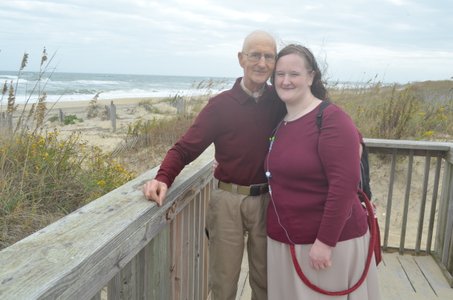 With my precious daddy at the beach Oct 2022