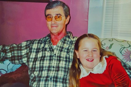 Me and my Daddy - Christmas 2002