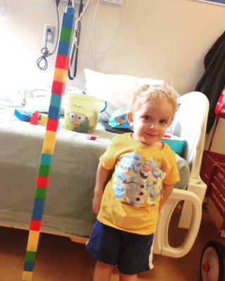 Cooper and his tall tower