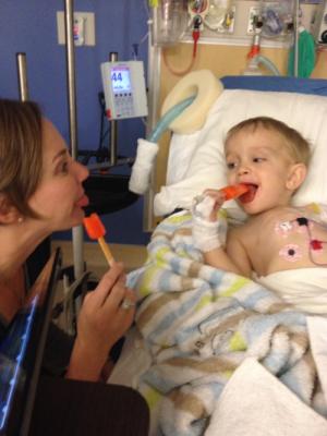 sharing a popsicle in recovery
