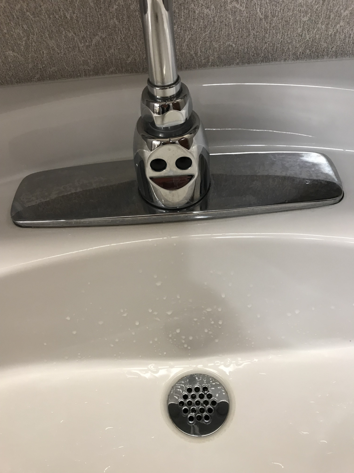 The sink and I were very happy on the day of my one-year, “no evidence of disease” follow-up visit!