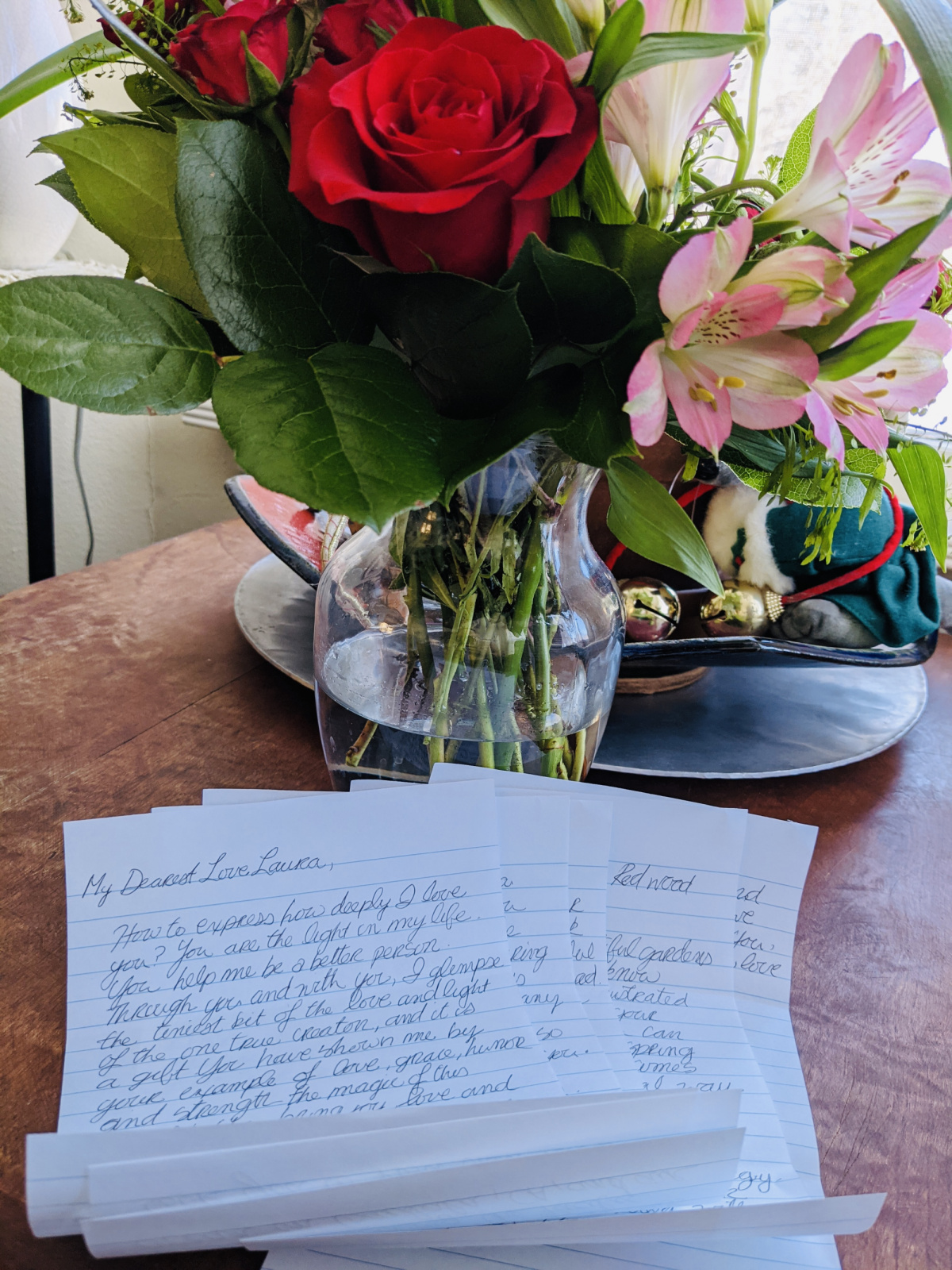 Evan’s handwritten Valentines’s Day love letter  to Laura.