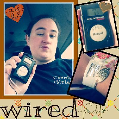 Wired with a heart monitor. . .