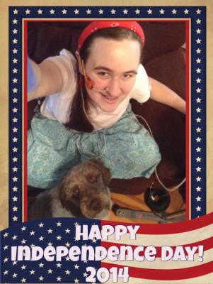 Me 'n my Little Man... I spared him of any 4th of July decor, but had to be festive with my outfit! :)
