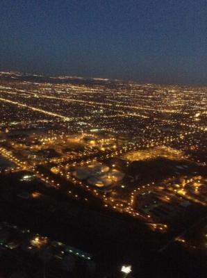 Arriving in Chicago {a view of Chicago from the airplane}