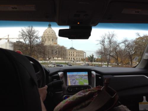 A view from the Suburban....the capital