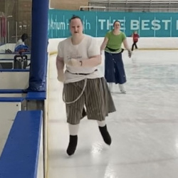 Ice skating with my sister (Valerie) - 3/8/22