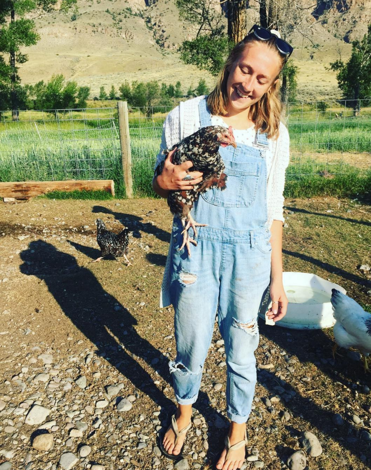 We were so proud of Lilly for overcoming her fear of chickens. I kinda wish we had a video of the chase. Lol!